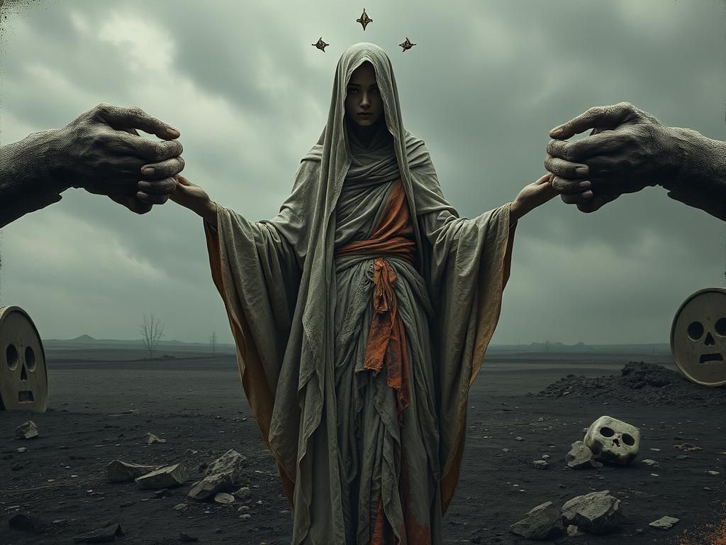 Censorship of body within a world without beauty.