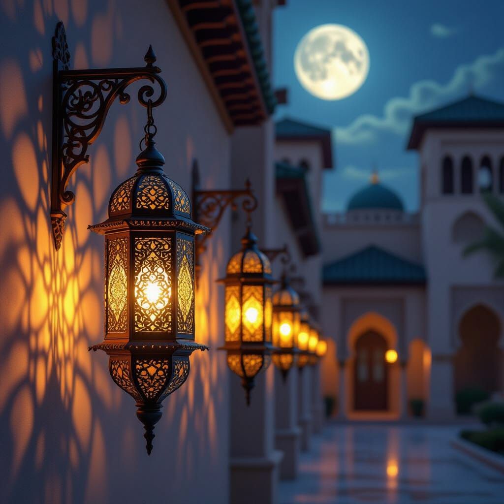 Arabian Nights: Ornate Lanterns and Shadows