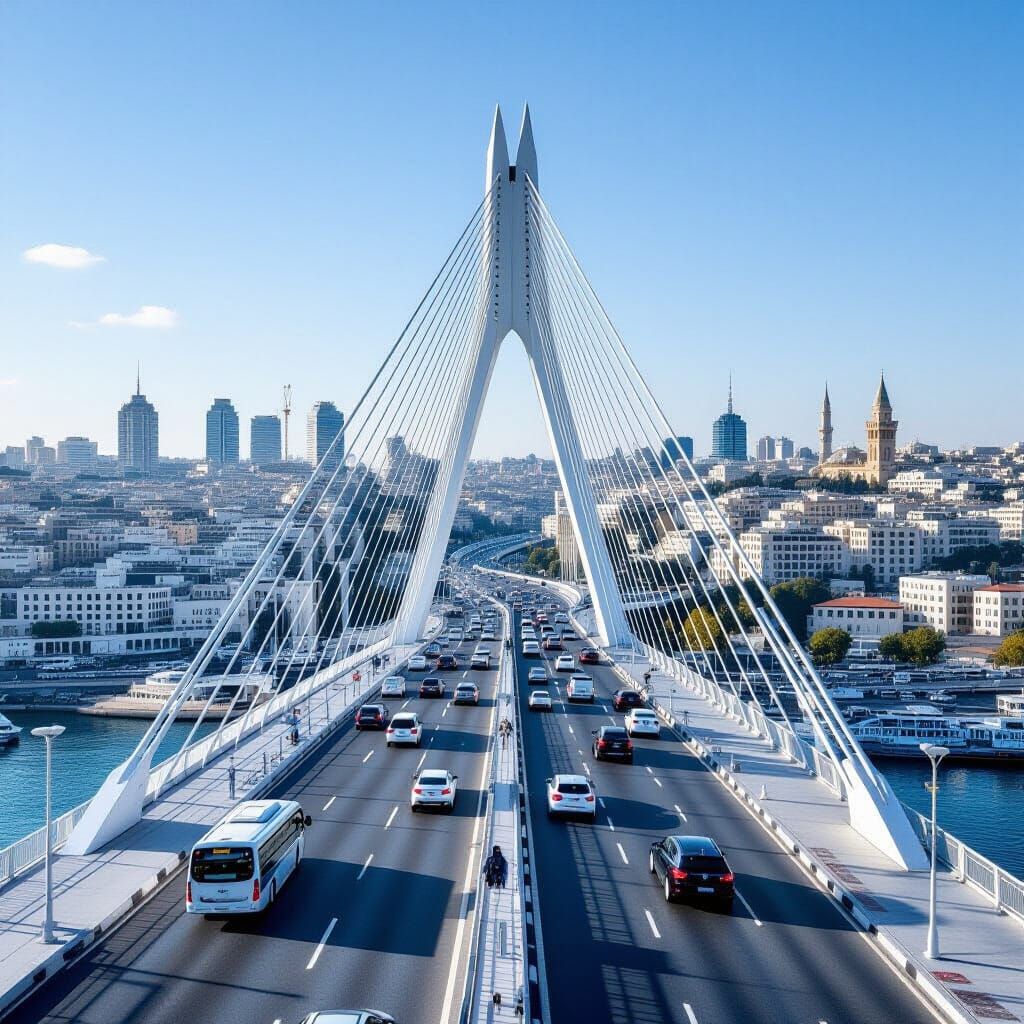 Jerusalem Chords Bridge: Architectural Photography