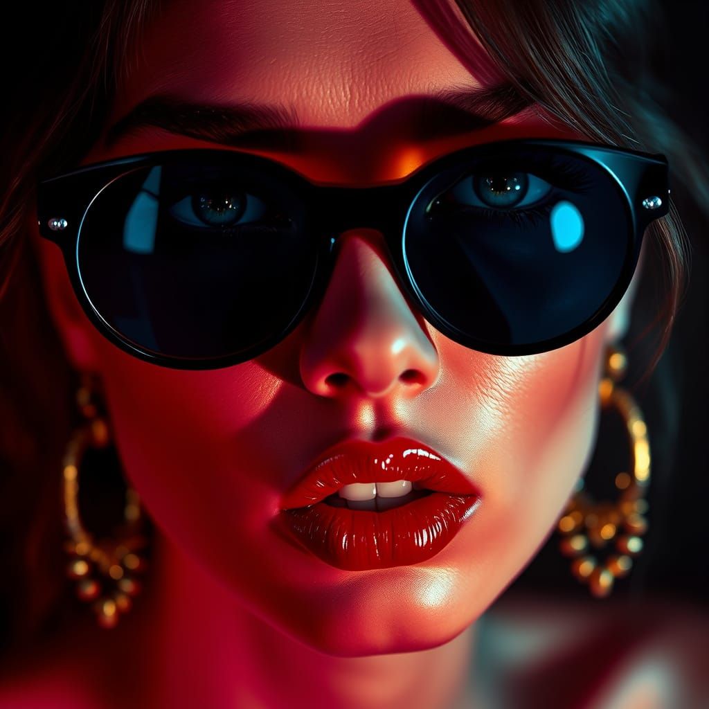 Fashion Editorial with Bold Contrast and Jewel Tones