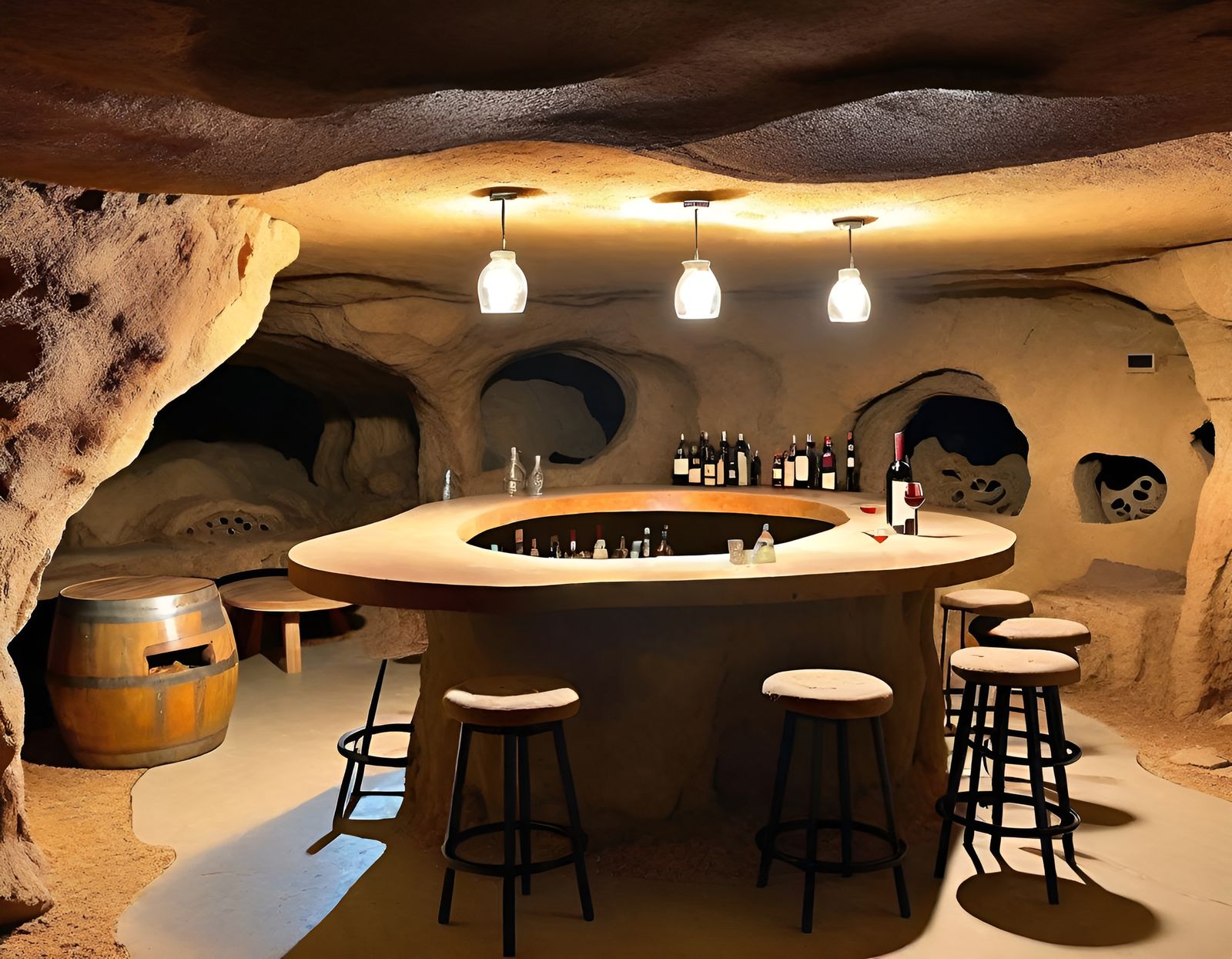 Underground Wine Cave Bar by Ryan Yee