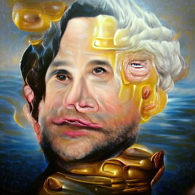 God Emperor Portrait in Oil on Canvas