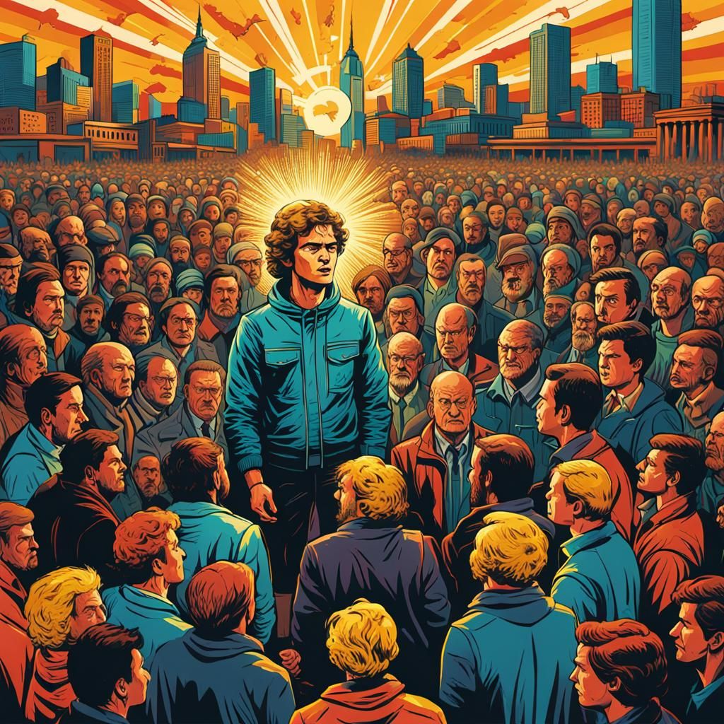 Virtue Amidst Chaos: Pop Art Screen Print