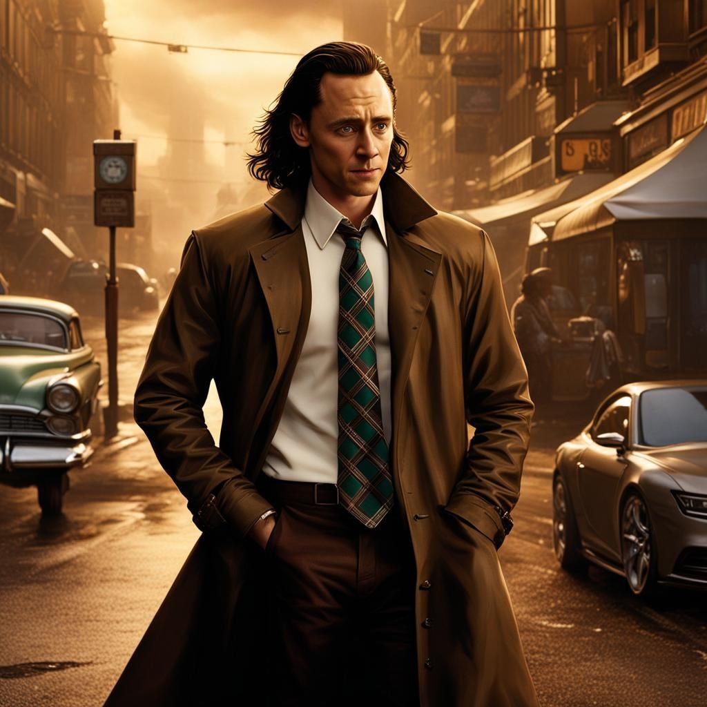 Hyperrealistic Loki Concept Art in Detailed Matte Painting