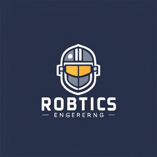 Sleek Knight Helmet Logo for Robotics Club
