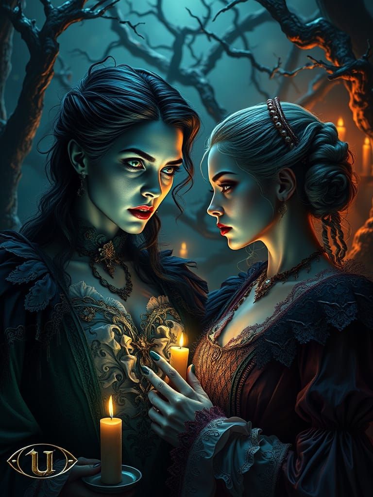 Ethereal Vampiresses in Dark Victorian Realm