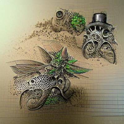 Steampunk Stipple: Stoner Weed Concept Art