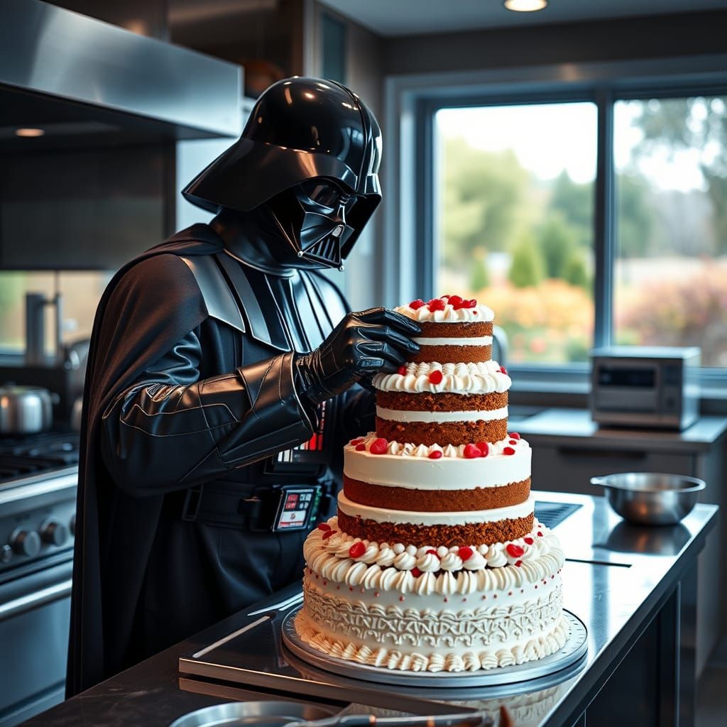 Darth Vader's Sweet Surprise: A Master Baker in Disguise