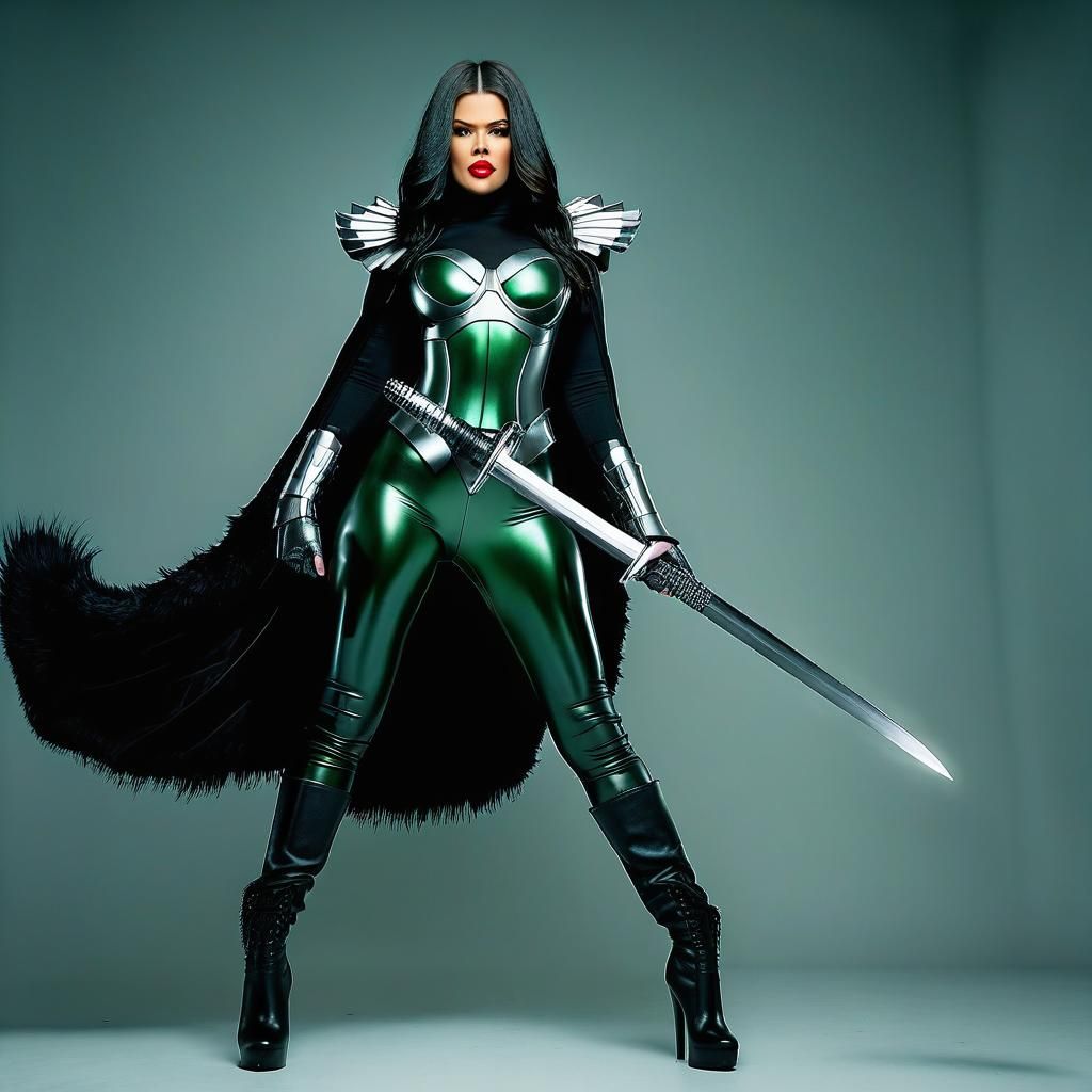 Dr. Doom Khloe Kardashian Hyperrealistic Cinematic Portrait