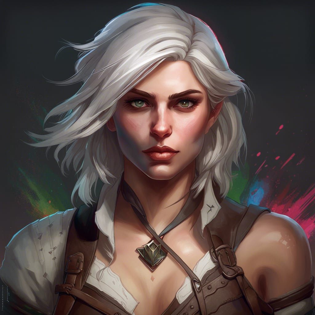 Epic Portrait of Ciri from The Witcher 3