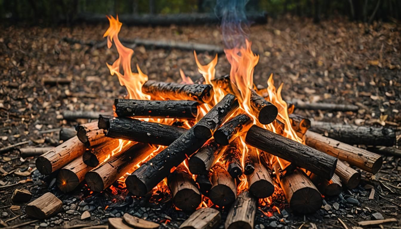 Campfire Photography with Bokeh and Natural Light