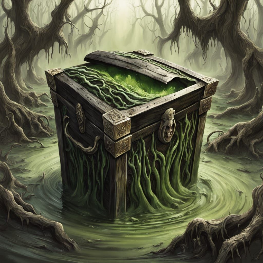 Swirling Spacetime Coffer in Grotesque Swamp