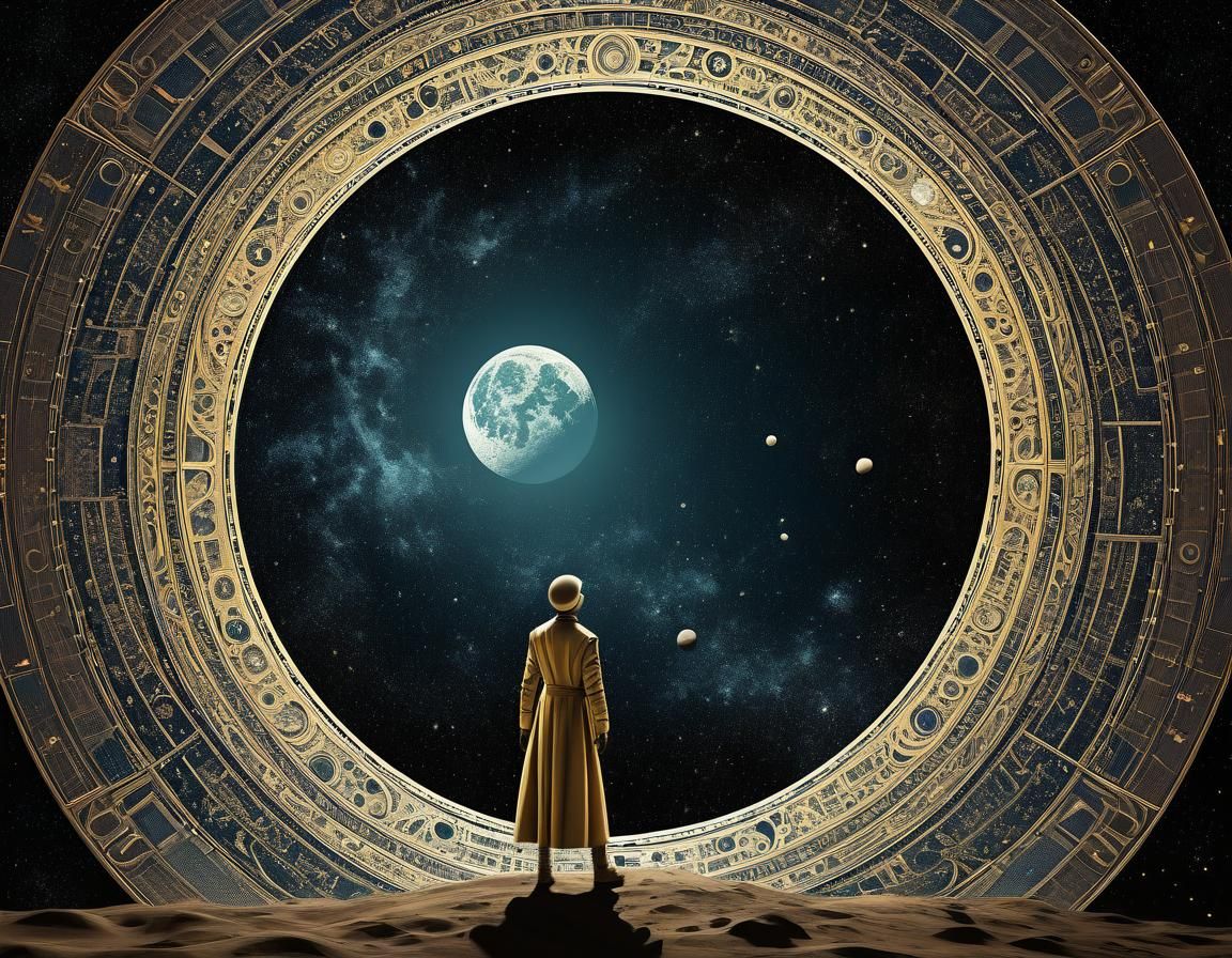 Ethereal Surreal Trip to the Moon