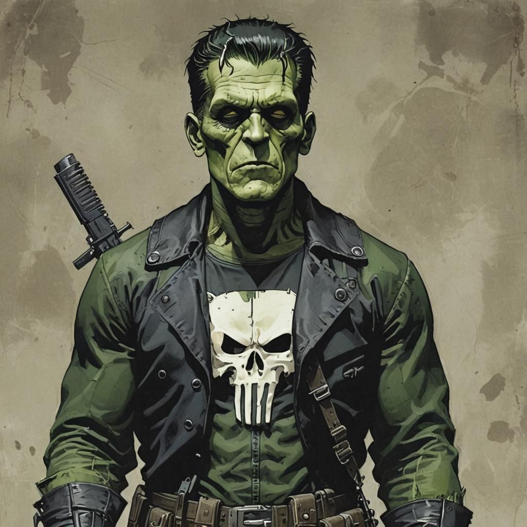 Frankenstein as The Punisher Mashup