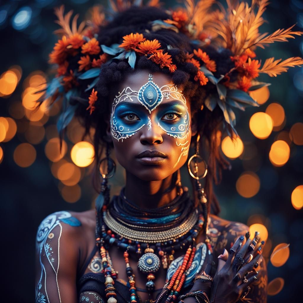 Tribal face paint