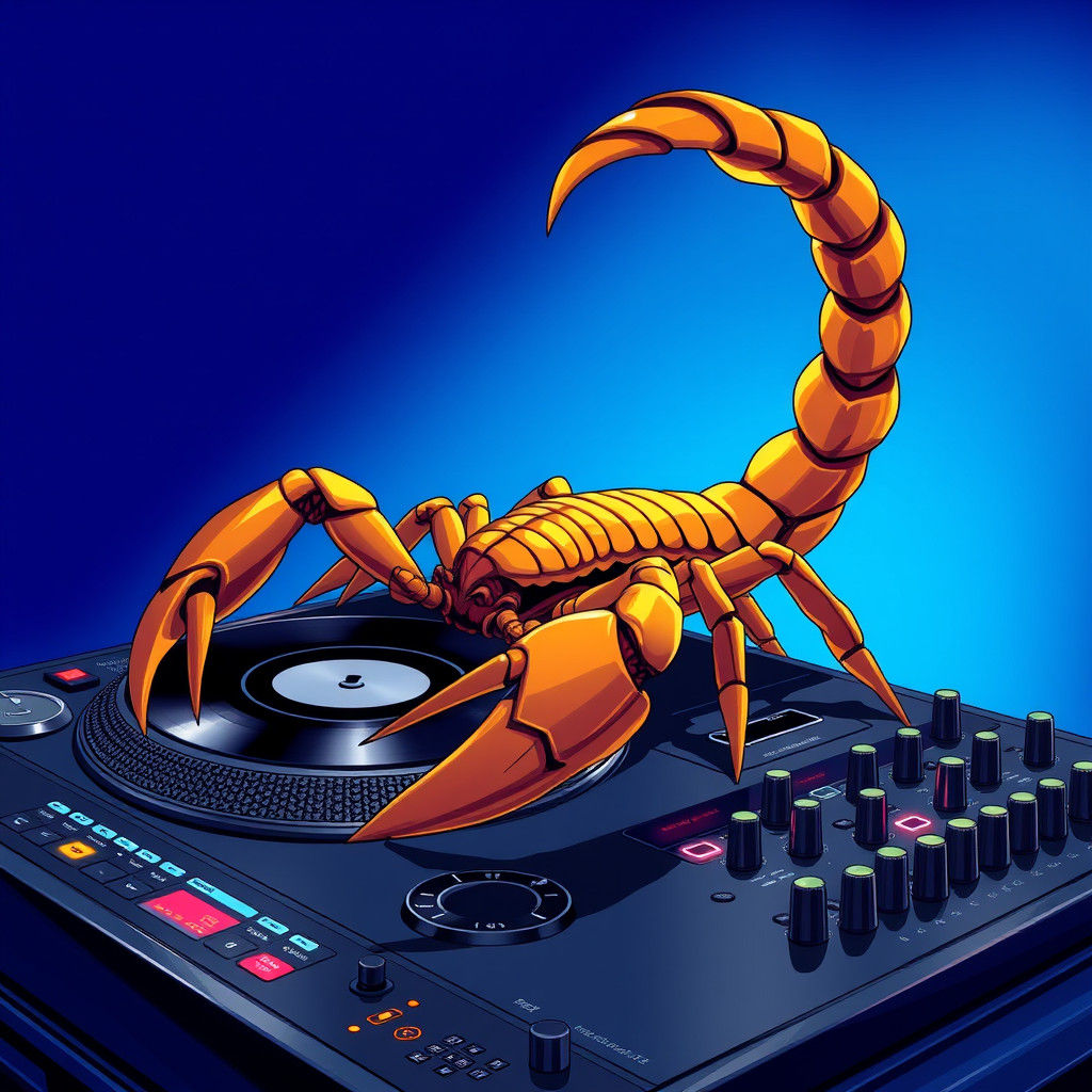 Scorpion DJ in Manga Style