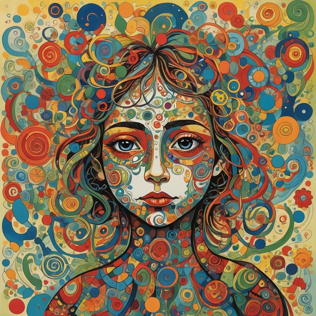 Abstract Child's Mind: A World of Joy