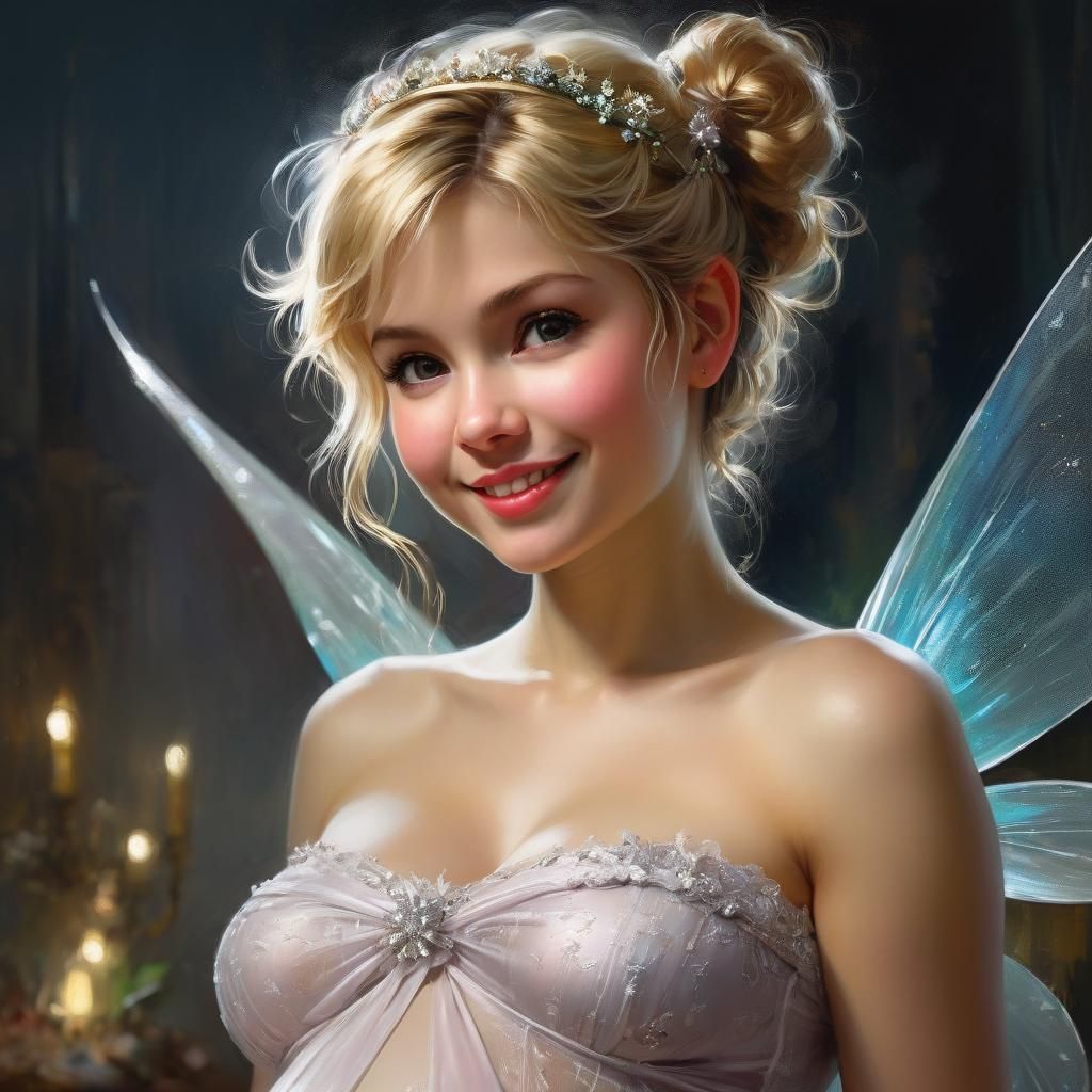 Charming pregnant Tinkerbell