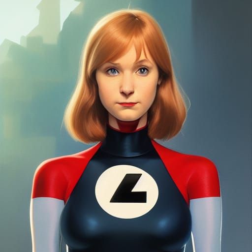 Superhero Fusion: Sue Richards and Elastigirl Portrait