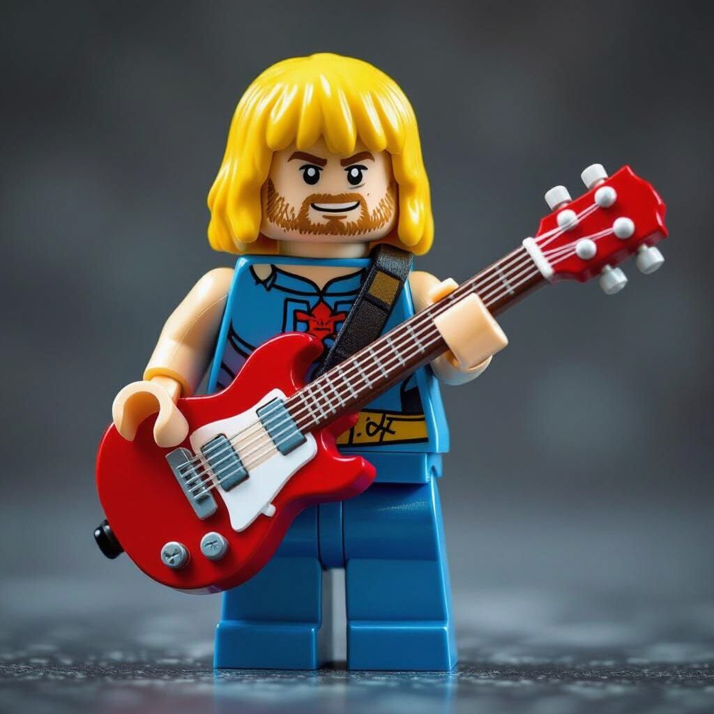 He-Man Lego Figure Playing Guitar