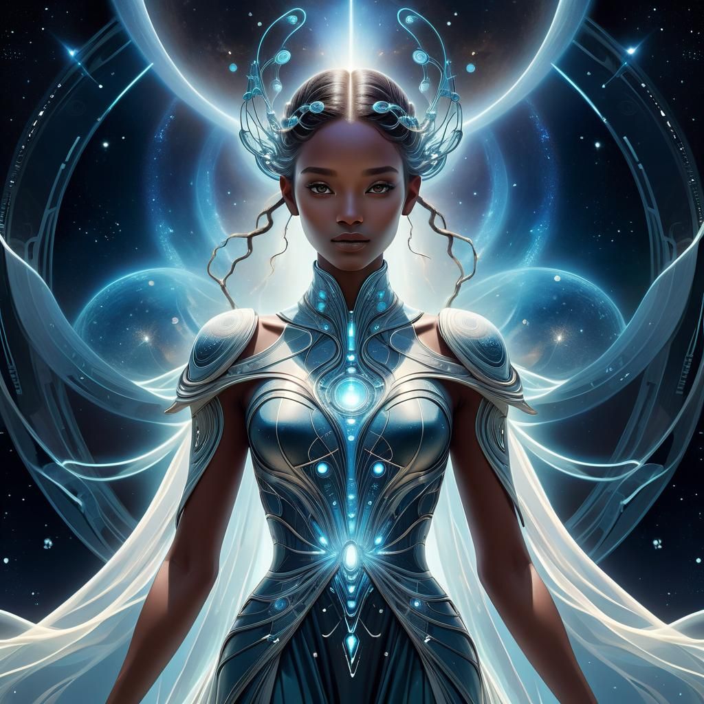 Mysterious creature with an unearthly silhouette