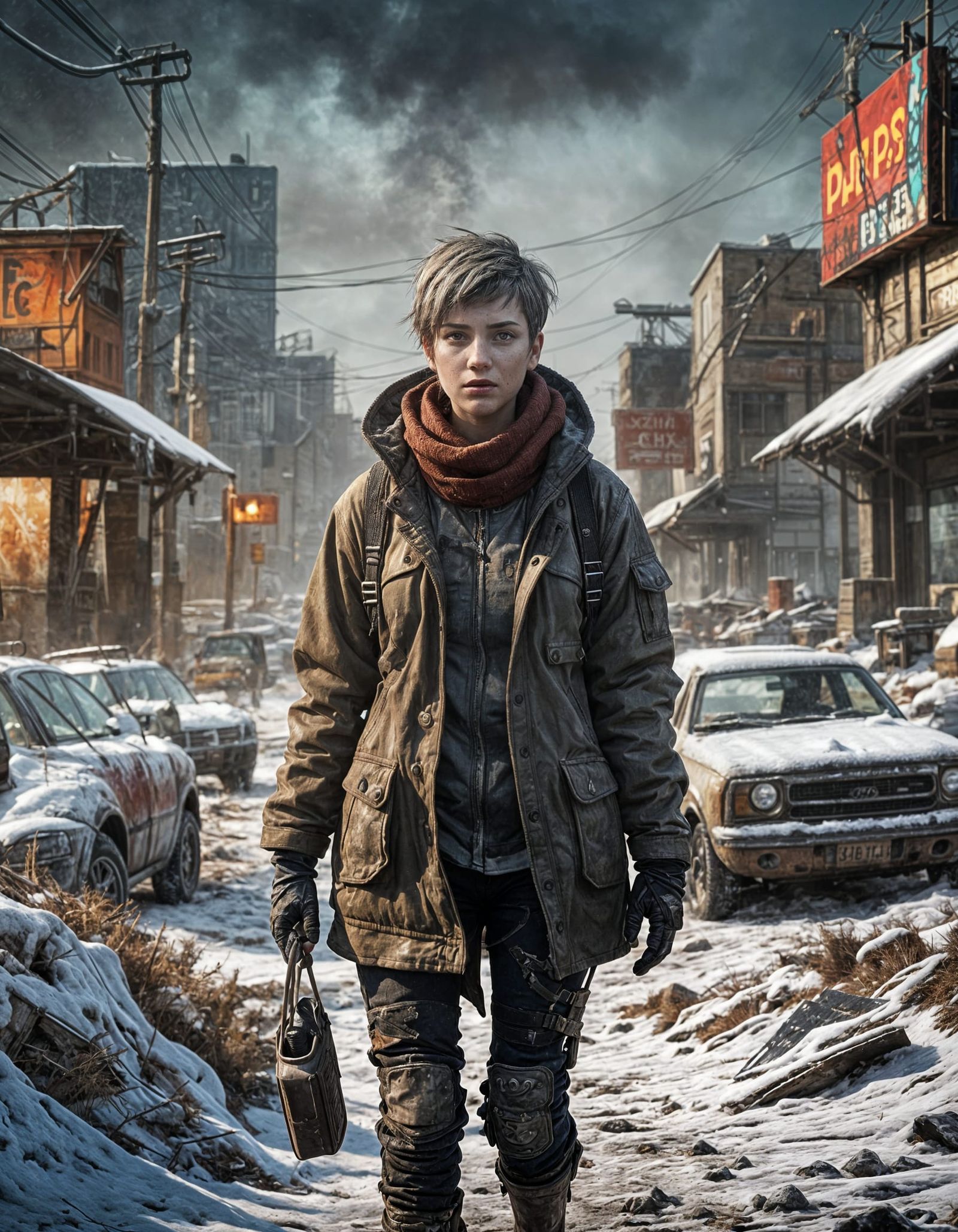 Surviving Apocalypse in a Colorful Winter Wasteland