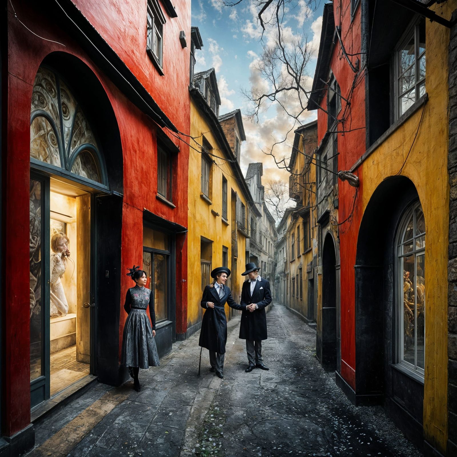 Surreal Alien Restaurant Celebration: Photorealistic 8k