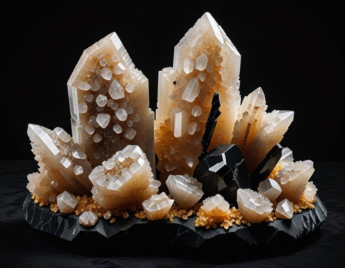 Museum-Quality Calcite Druse Displayed on Velvet