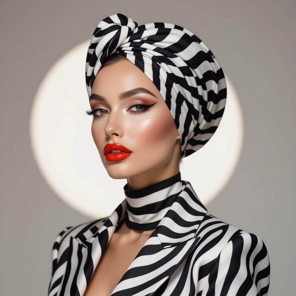 A captivating photograph in the style of high fashion editor...