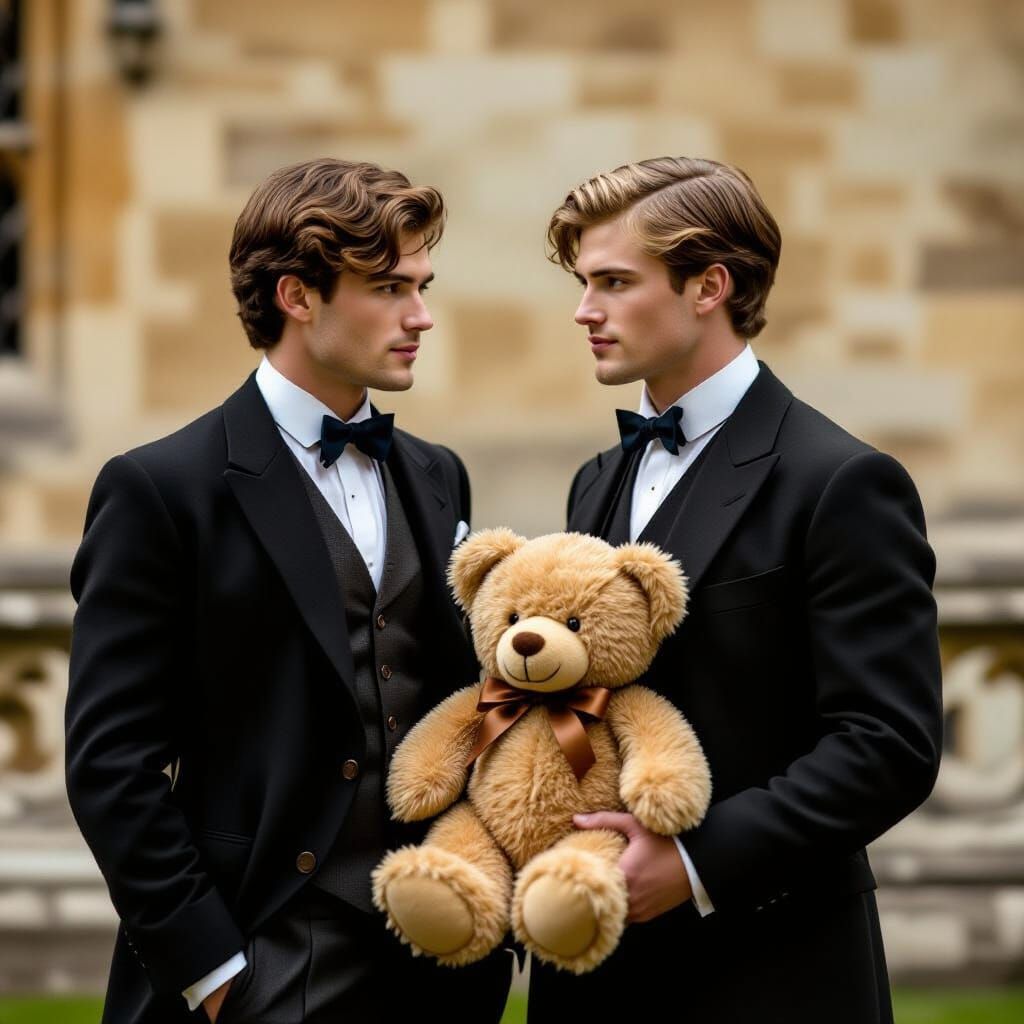 Oxford Encounter: A Pre-Raphaelite Photograph in 1920s Style