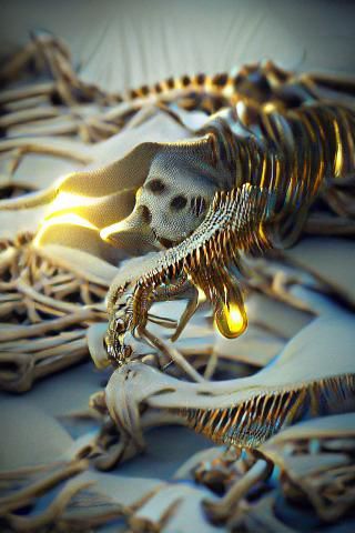 Dinosaur Skeleton Fossil Display