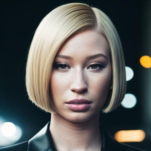 Woman with Bob Haircut in City, Professional Photography