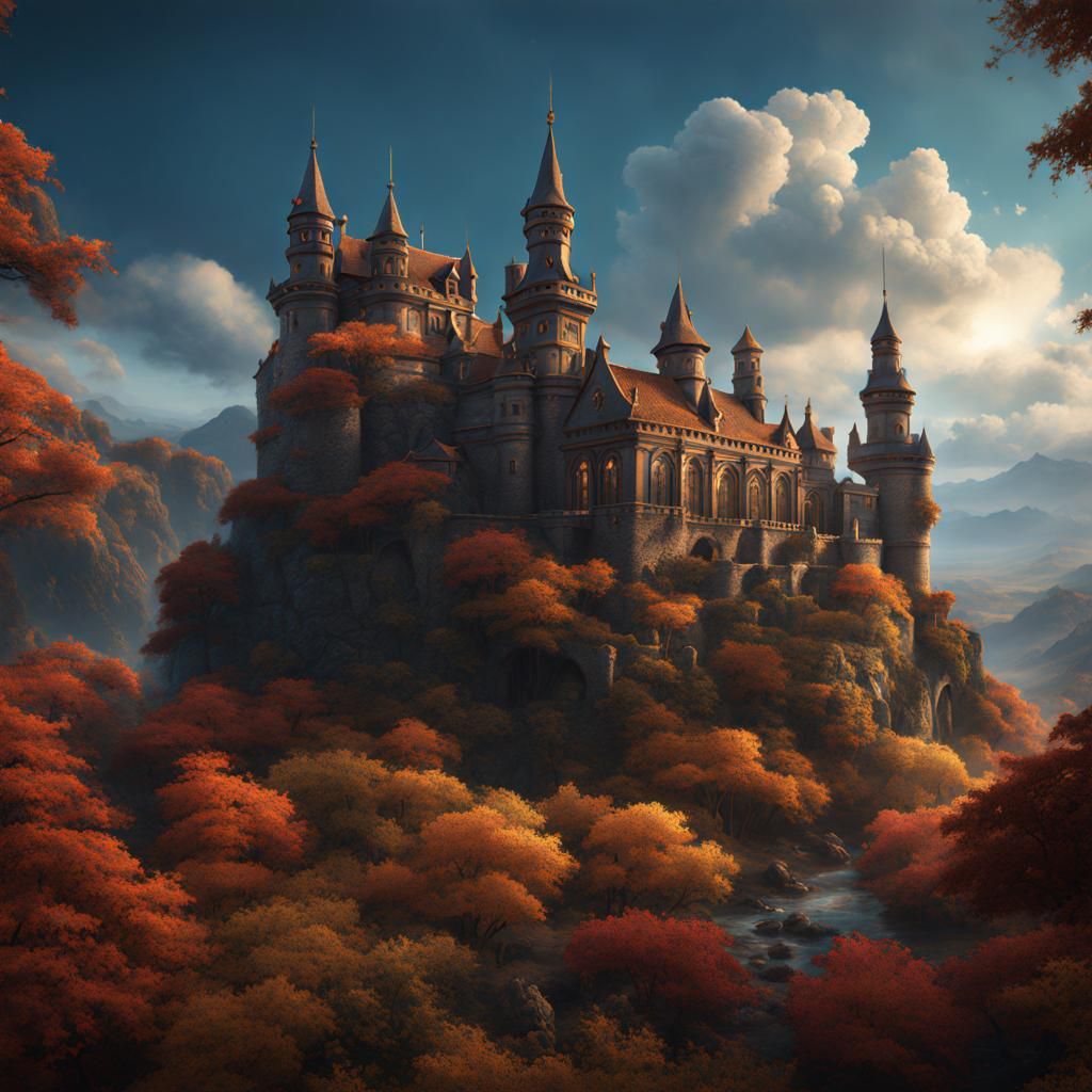Fantastical Matte Painting in Deep Color