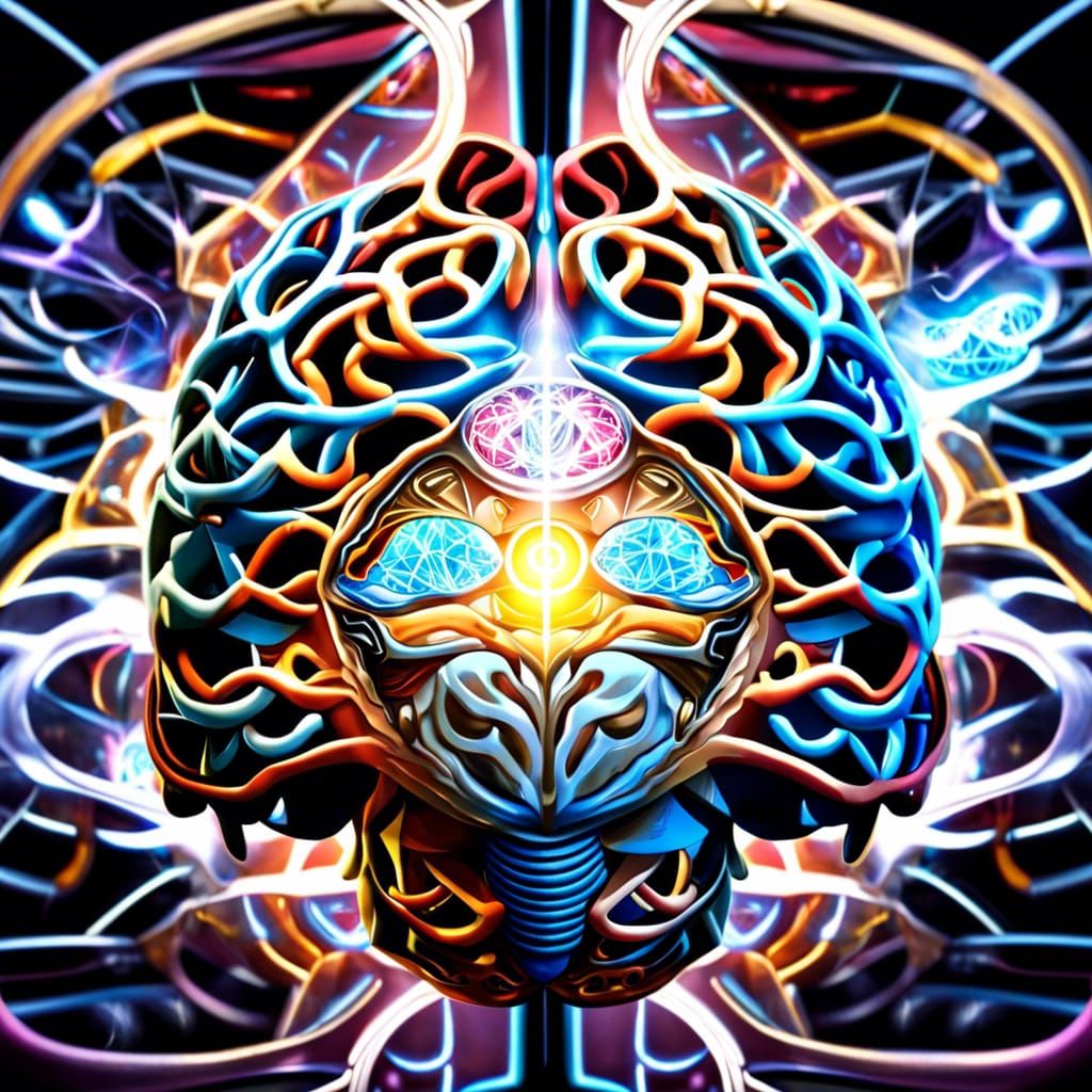 Brain and Consciousness: Interdimensional Portal Art