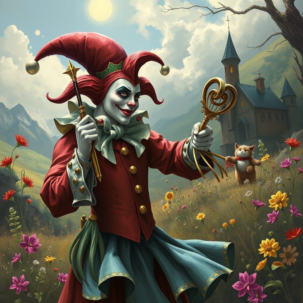 Joyful Jester Embarks on a Whimsical Journey