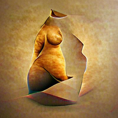 Abstract Woman Artwork: Minimalist Form