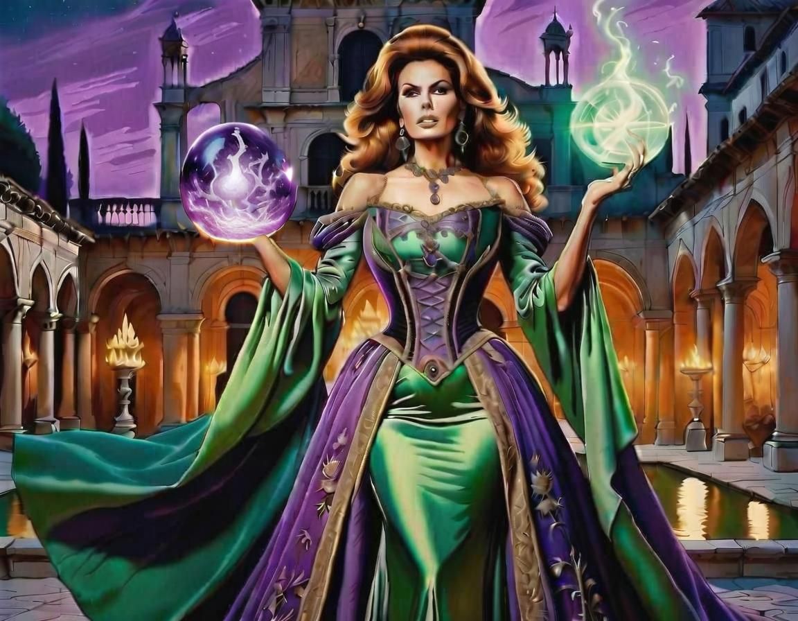Sorceress in Renaissance Italy: Comic Art Style