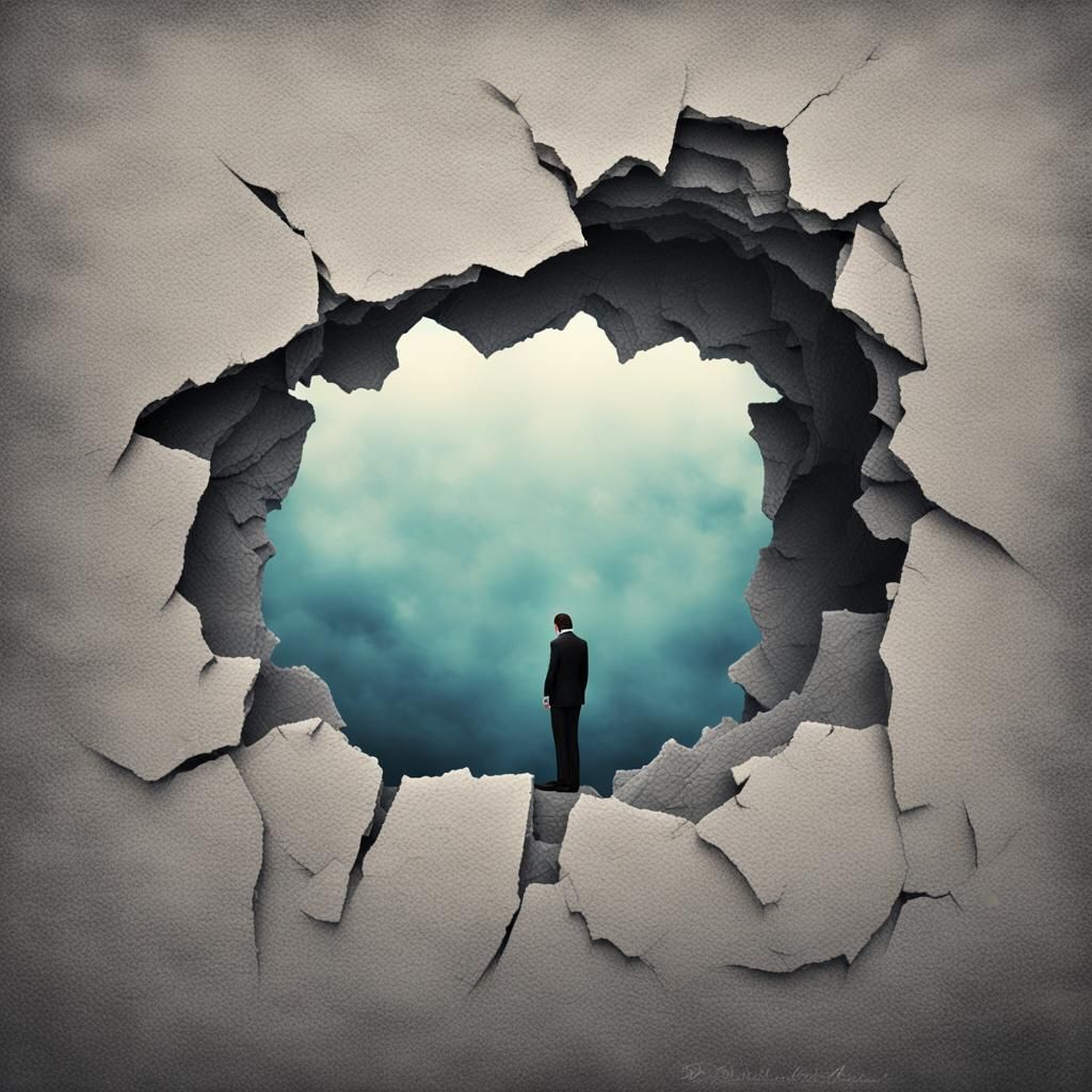 Surreal Tear in Reality: A Metaphor for Grief