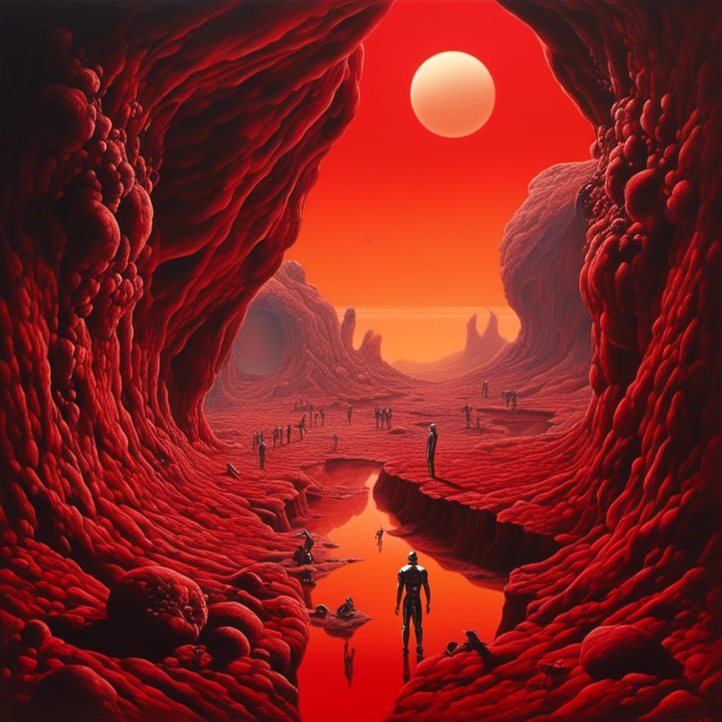 Surreal Alien Planet Emergence: Photorealistic Salvador Dali...