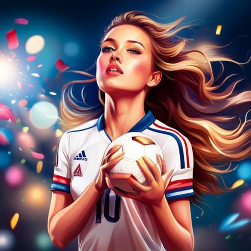 Filipina Soccer Player Celebrates World Cup Win