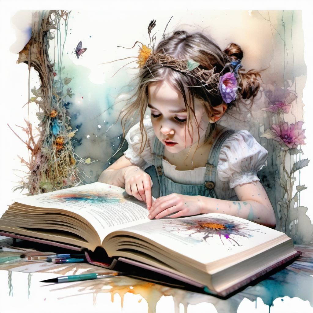 Little Miss Muffet: Digital Watercolor Nursery Book Illustra...