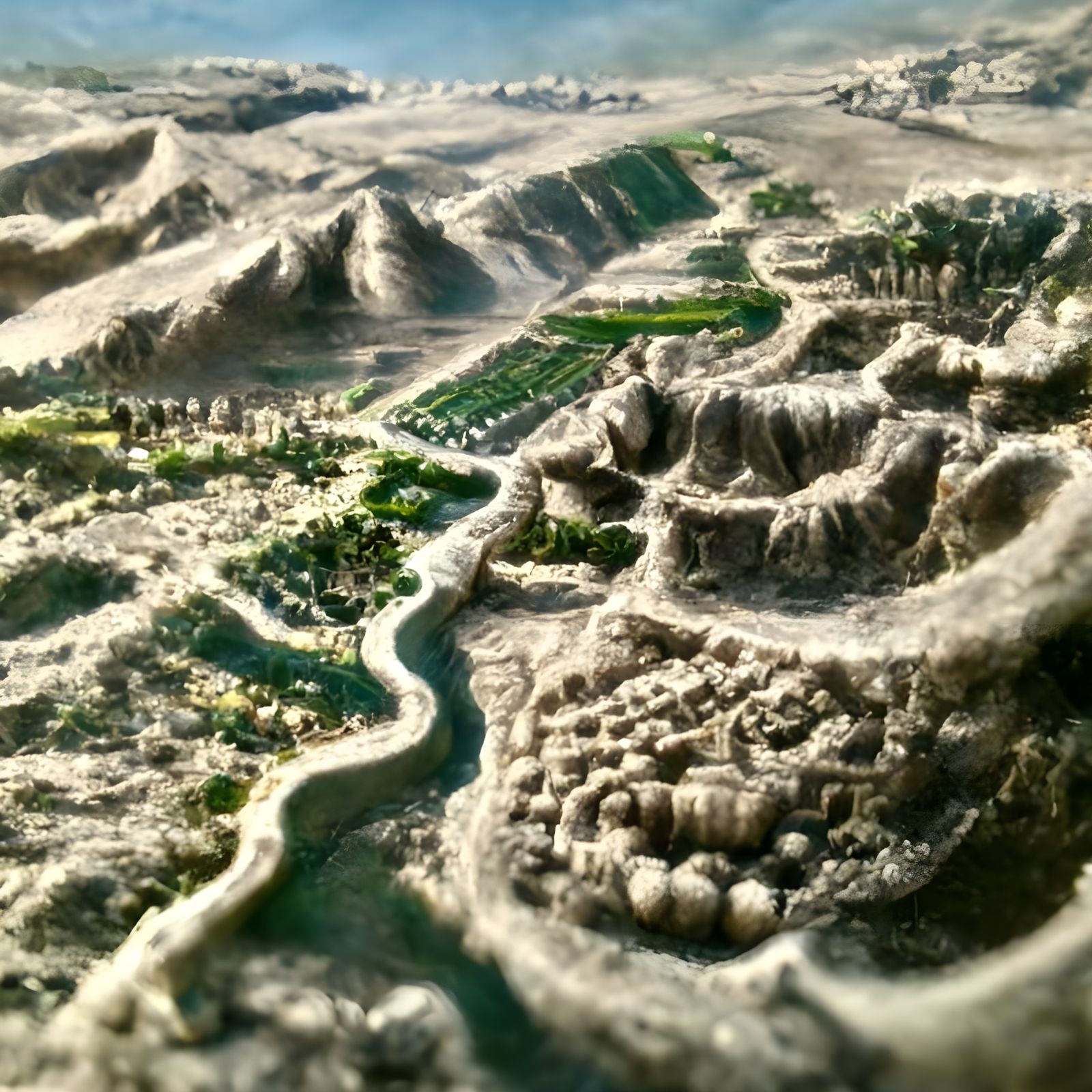 Mesopotamian Fertile Crescent Valley Concept Art