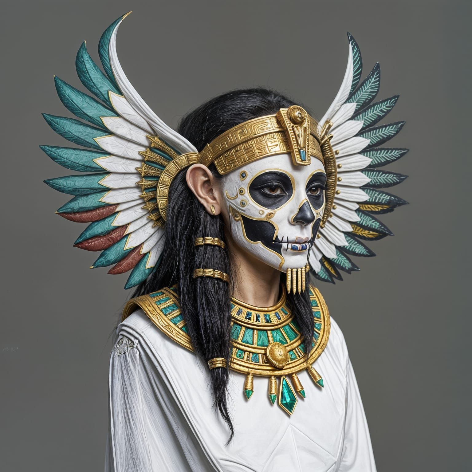 Futuristic Egyptian Goddess Isis Artwork