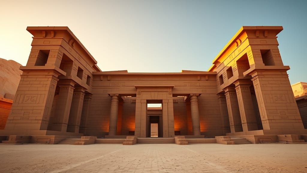 Temple of Hatshepsut at Golden Hour