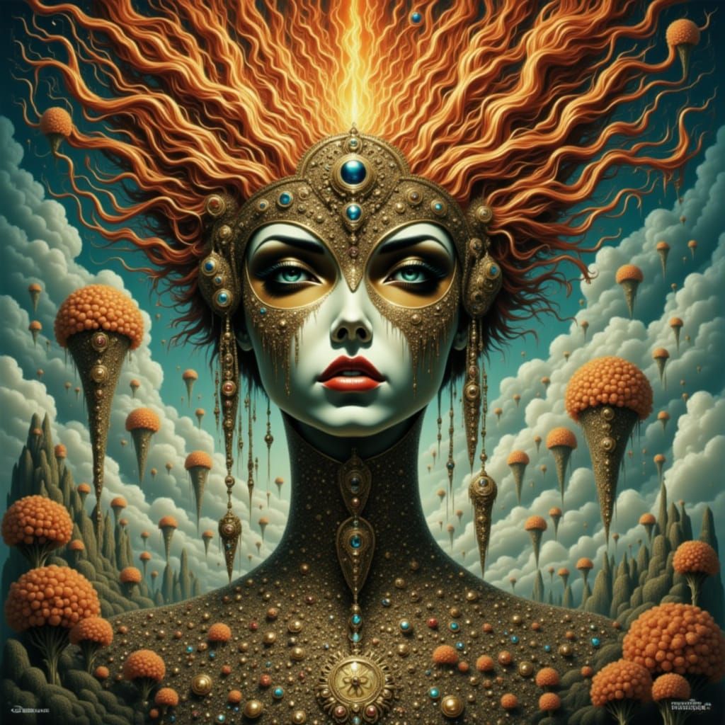 Surreal Psychosis with Unzipped and Fluid Forms