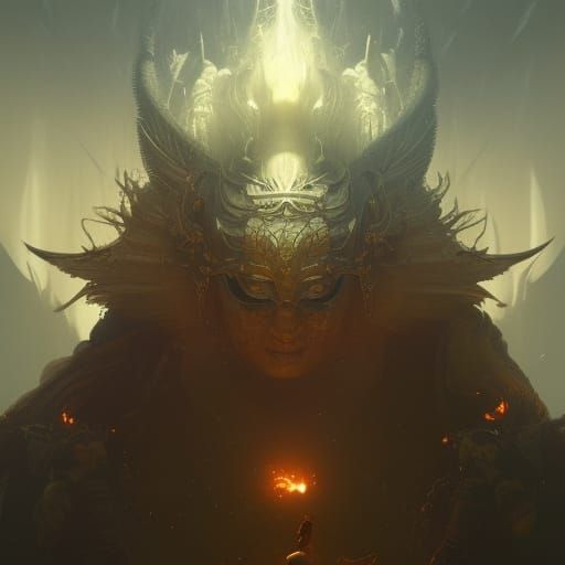 God Shamash: Dark Fantasy Concept Art