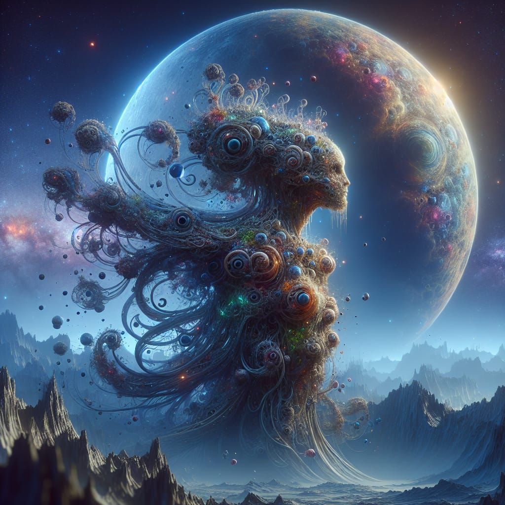 Fictional Alien Species on Exoplanets: Digital Matte Paintin...