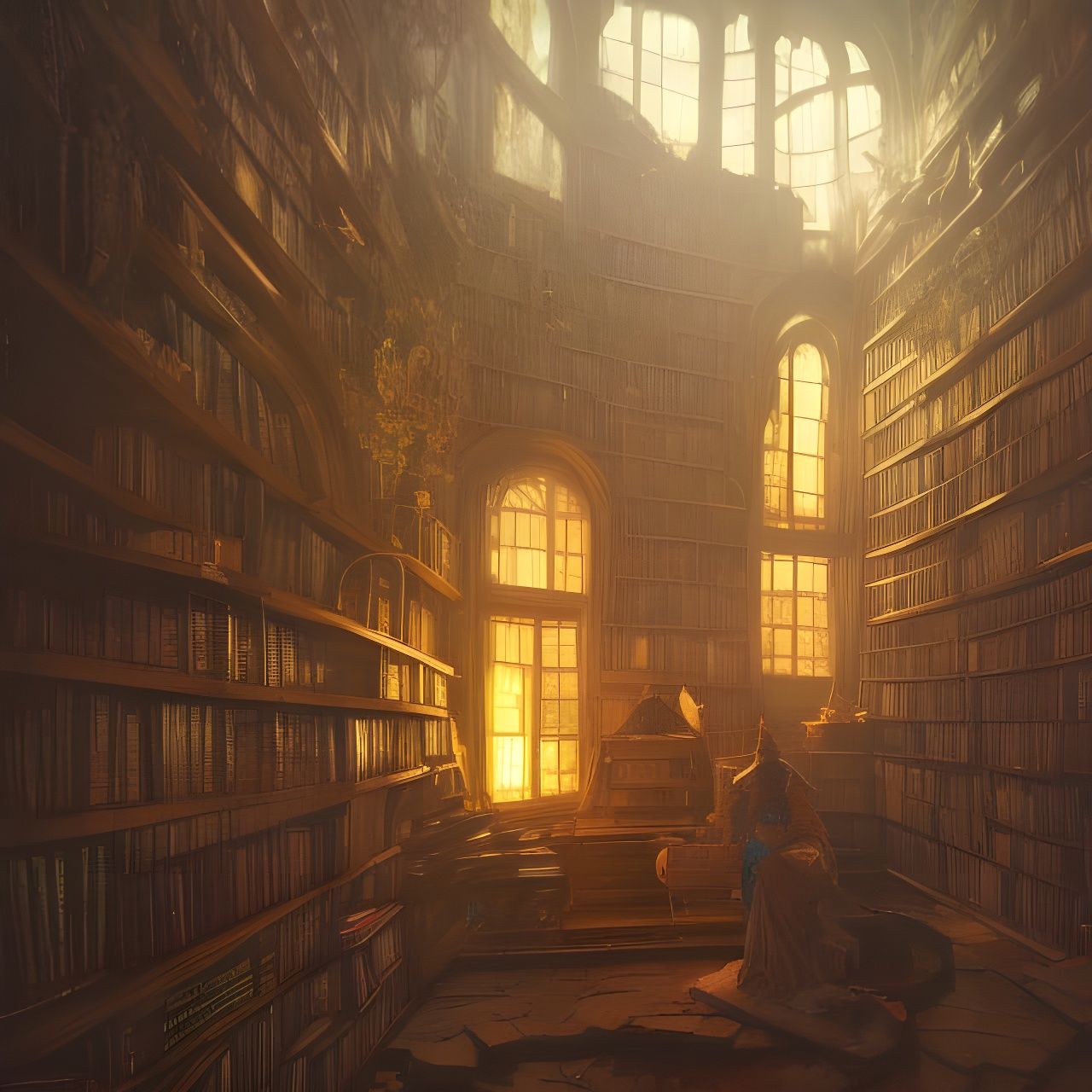 Old wizard's library
