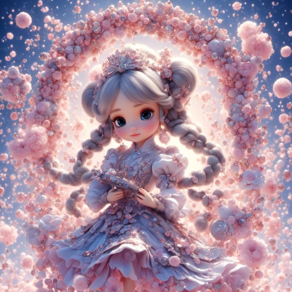 Cute Chibi Princess Leia in Adorable Style