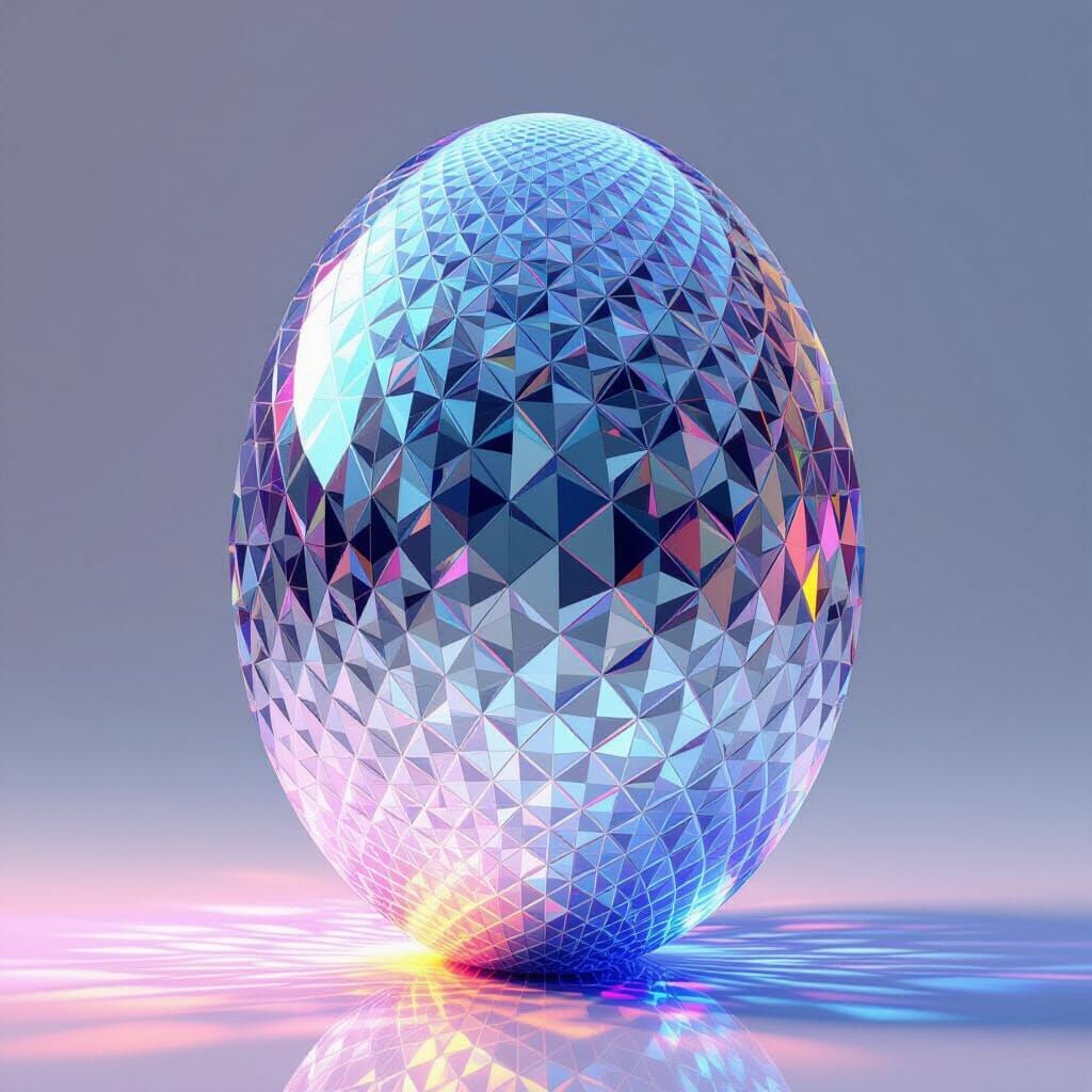 Hyperdimensional Plasma Surface: Geometric Abstract Art